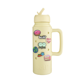 water bottle personalised with croc bitz